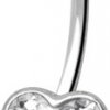 Piercing s krištáľmi Swarovski AXHEART01-A