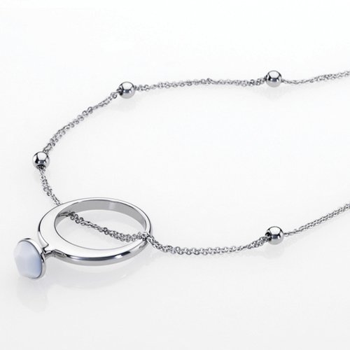 Oceľový náhrdelník Storm Aamina Silver