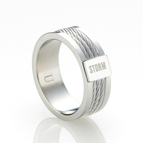 Oceľový prsteň Storm Myon Silver