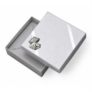 Darčeková krabička na súpravu šperkov - strieborná