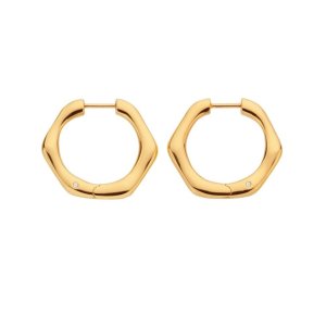 Strieborné pozlátené náušnice Hot Diamonds x Jac Jossa Soul DE726