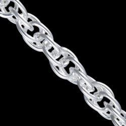 Náramok strieborný, 1221-50 SR 6,0 loose rope