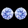 Náušnice strieborné, CZ, kruh