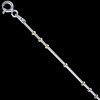 Retiazka na krk strieborná, chain/bead gold