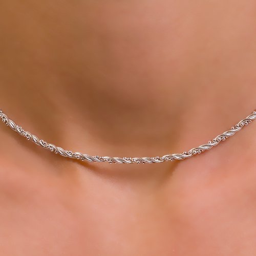 Retiazka strieborná, 2RB magic round bead