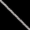 Retiazka strieborná, 2RB magic round bead