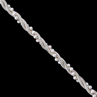 Retiazka strieborná, 2RB magic round bead