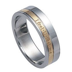 Prsteň I FEEL U FEEL ME RSSG276-GOLD