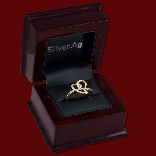 Prsteň zlatý, diamanty, zásnubný, srdce