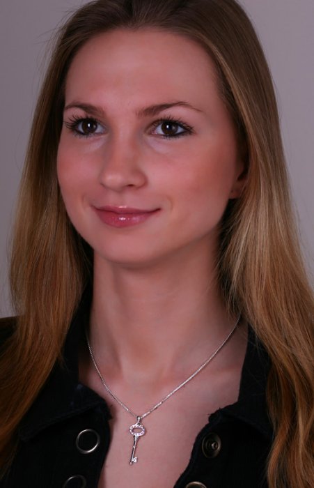 Prívesok zlatý, diamanty, rubíny, kľúč