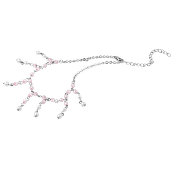 Retiazka na nohu BAF03-PINK-WH