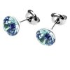 Náušnice s krištáľmi Swarovski ESSW11-AQUA