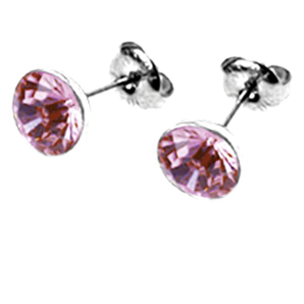 Náušnice s krištáľmi Swarovski ESSW11-ROSE