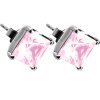 Náušnice s krištáľmi Swarovski ESSW17-ROSE