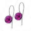Náušnice z chirurgickej ocele ESSW-01-FUCHSIA