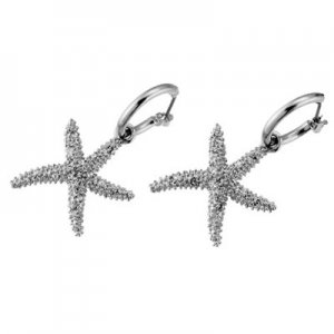 Náušnice s krištáľmi Swarovski Oliver Weber Starfish