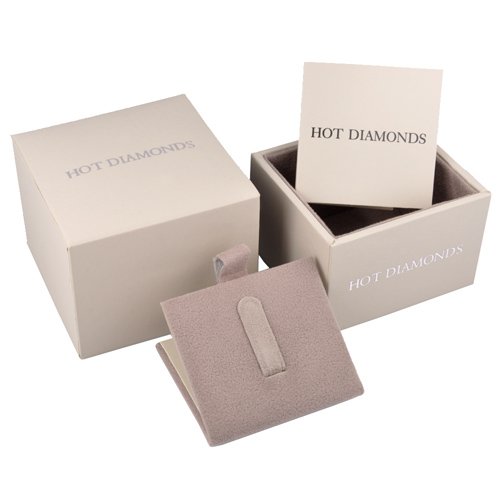 Strieborné náušnice Hot Diamonds Eternity Interlocking Rose Gold Stud DE309