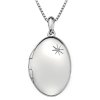 Strieborný prívesok Hot Diamonds Memoirs Oval Locket