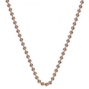 Strieborná retiazka Hot Diamonds Emozioni Rose Gold Bead Chain 18
