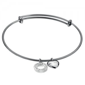 Oceľový náramok Hot Diamonds Emozioni Silver Bangle DC107