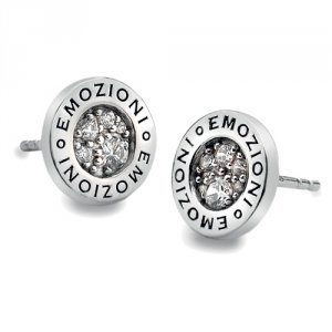 Strieborné náušnice Hot Diamonds Emozioni Pianeta Clear DE402
