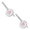Náušnice s krištáľmi Swarovski ESSW08-ROSE