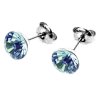 Náušnice s krištáľmi Swarovski ESSW11-AQUA