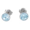 Náušnice s krištáľmi Swarovski ESSW12-AQUA