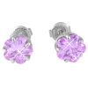 Náušnice s krištáľmi Swarovski ESSW18-LAVENDER