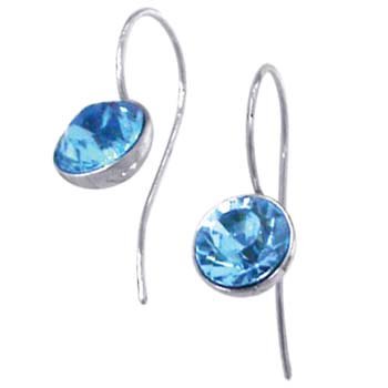 Náušnice z chirurgickej ocele ESSW-01-AQUA