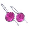 Náušnice z chirurgickej ocele ESSW-01-FUCHSIA