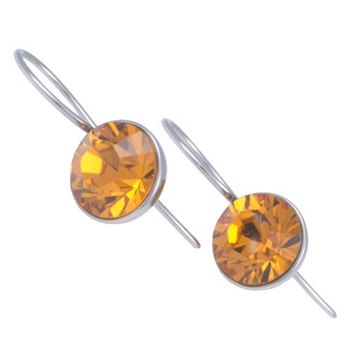 Náušnice z chirurgickej ocele ESSW-01-TOPAZ