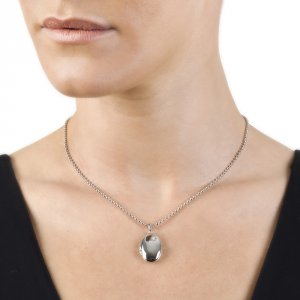 Strieborný prívesok Hot Diamonds Memoirs Oval Locket