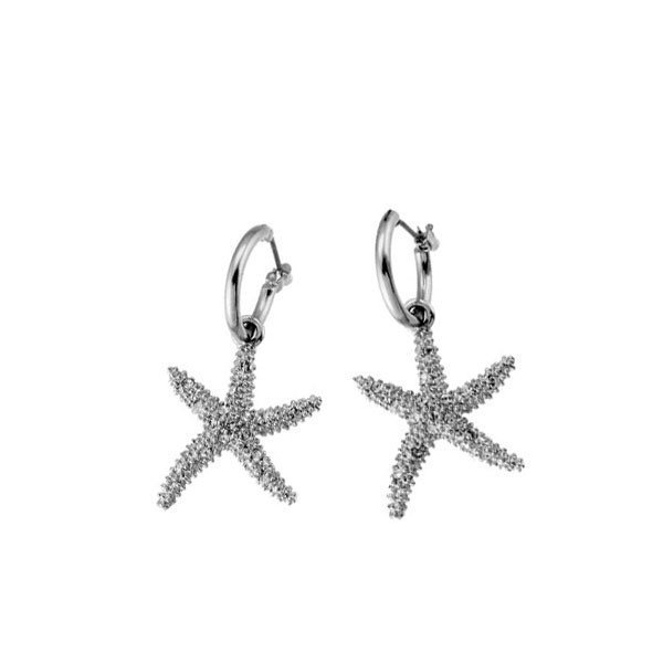 Náušnice s krištáľmi Swarovski Oliver Weber Starfish