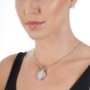 Strieborné náušnice Hot Diamonds Emozioni Saturno Clear DE408