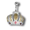 Piercing s krištáľmi Swarovski Crowns G