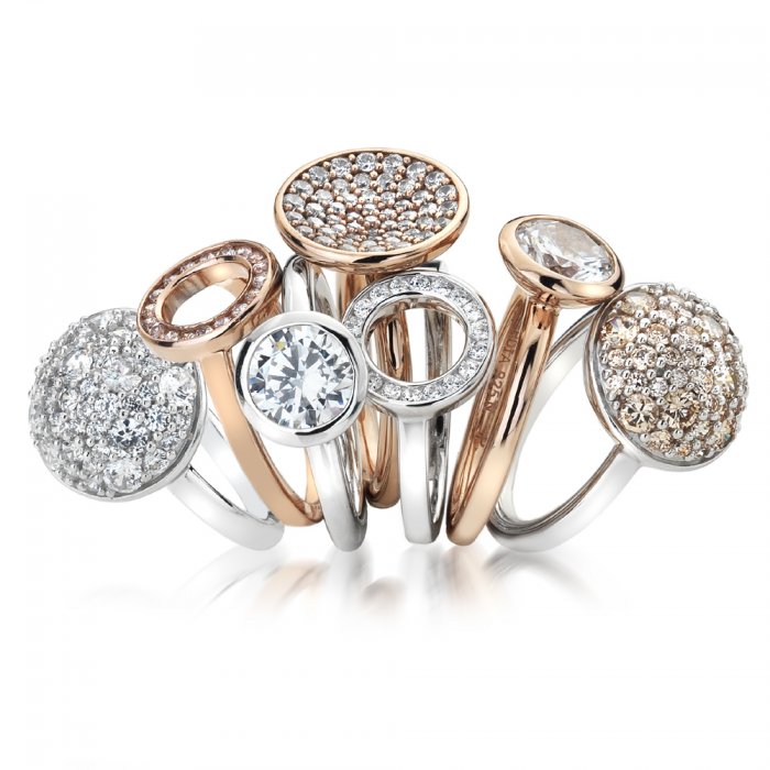 Strieborný prsteň Hot Diamonds Emozioni Bouquet