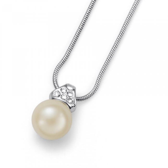 Prívesok s krištáľmi Swarovski Oliver Weber Lucent Creme 11618-CRE