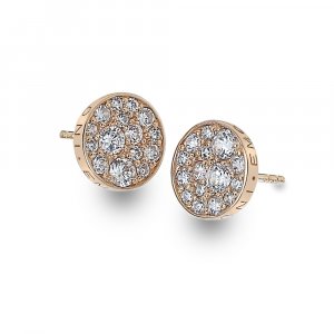 Strieborné náušnice HOT DIAMONDS Emozioni Scintilla Rose Gold DE457