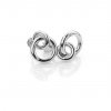 Strieborné náušnice Hot Diamonds Eternity Interlocking Silver Stud DE308