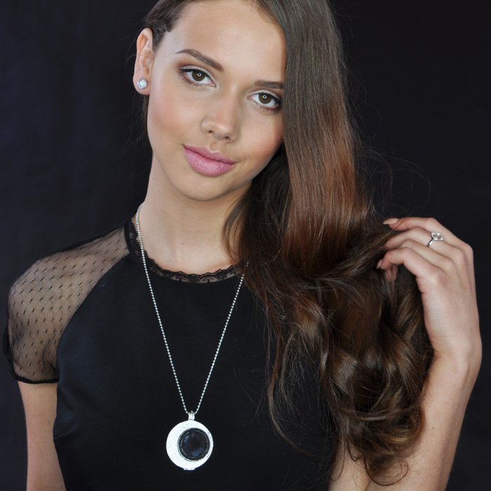 Strieborný prívesok Hot Diamonds Emozioni Luna Coin Keeper