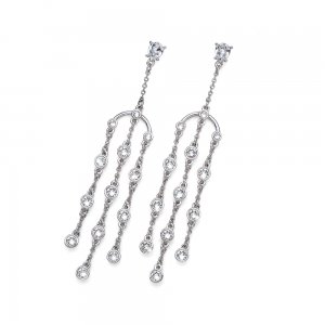 Náušnice s krištáľmi Swarovski Oliver Weber Sprinkle