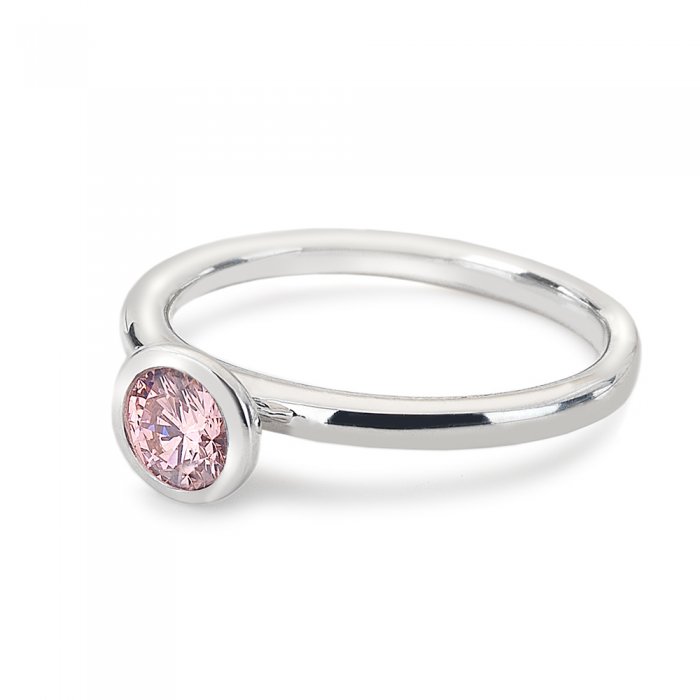 Strieborný prsteň Hot Diamonds Emozioni Scintilla Pink Compassion