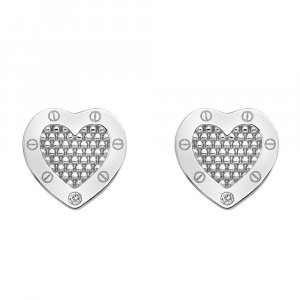 Strieborné náušnice Hot Diamonds Love DE528