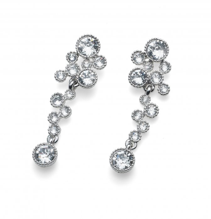 Náušnice s krištáľmi Swarovski Oliver Weber External crystal