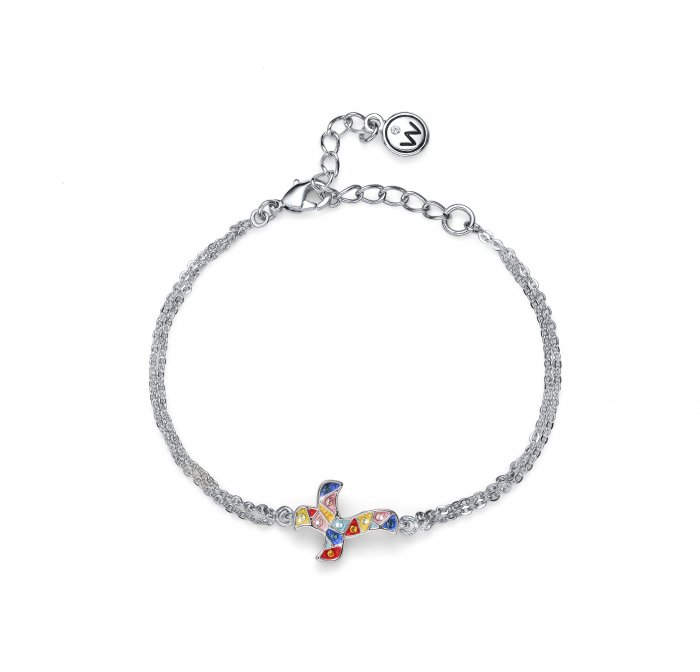 Náramok s krištálmi Swarovski Oliver Weber Gaudi Croix multi