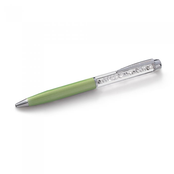 Pero s krištáľmi Swarovski Oliver Weber Luxury green