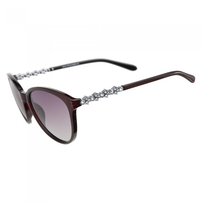 Slnečné okuliare s krištálmi Swarovski Oliver Weber Rio red