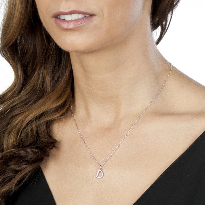 Strieborný prívesok Hot Diamonds Micro D Clasic DP404