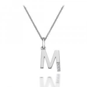 Strieborný prívesok Hot Diamonds Micro M Clasic DP413